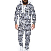 Load image into Gallery viewer, Pure Color Splicing Men's Jumpsuit Men's Overalls Hoodies Zipper One Piece Playsuit Male Jumpsuits Streetwear Macacao Masculino