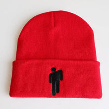 Load image into Gallery viewer, 2019 Billie Eilish Beanie Knitted Hats Unisex Solid Hip-hop Skullies Knitted Winter Hat 12 Colours Outdoor Casual Sport Cap
