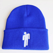 Load image into Gallery viewer, 2019 Billie Eilish Beanie Knitted Hats Unisex Solid Hip-hop Skullies Knitted Winter Hat 12 Colours Outdoor Casual Sport Cap
