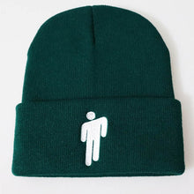 Load image into Gallery viewer, 2019 Billie Eilish Beanie Knitted Hats Unisex Solid Hip-hop Skullies Knitted Winter Hat 12 Colours Outdoor Casual Sport Cap
