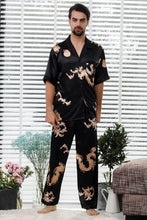 Load image into Gallery viewer, Couple Silk Satin Pajamas Pyjamas Set Long Sleeve Sleepwear Pijama Pajamas Suit Women And Man Sleep 2PC Set Loungewear Plus Size
