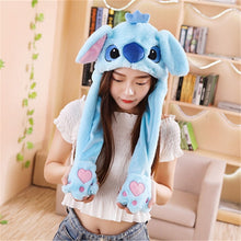 Load image into Gallery viewer, Moving Ears Cartoon Toy Hat Girls 2020 New Airbag Kawaii Cute Animal Hat Funny Toy Cap Kids Plush Birthday Gift Fur Hats Women
