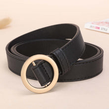 Load image into Gallery viewer, NO.ONEPAUL Designer's famous brand leatherhigh quality belt fashion alloy double ring circle buckle girl jeans dress wild belts

