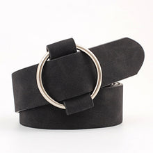 Load image into Gallery viewer, NO.ONEPAUL Designer's famous brand leatherhigh quality belt fashion alloy double ring circle buckle girl jeans dress wild belts
