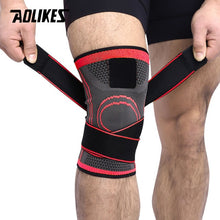 Load image into Gallery viewer, AOLIKES 1PCS 2019 Knie Unterstützung Professionelle Schutz Sport Knie Pad Atmungsaktiv Bandage Knie Brace Basketball Tennis Radfahren

