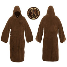 Load image into Gallery viewer, Flannel Robe Male with Hooded Thick Star Wars Dressing Gown Jedi Empire Men's Bathrobe Winter Long Robe Mens Bath Robe Pajamas
